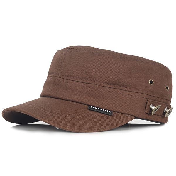 forbusite mens military style cadet hats brown