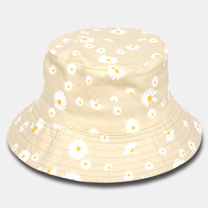 forbusite forbusite flower printed bucket hat women beige 