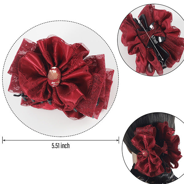 forbusite thick hair claw clips for long hair red