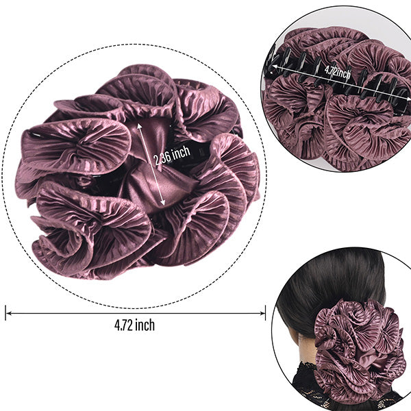 forbusite Satin Large Hair Claw Clamp Jaw Clips 