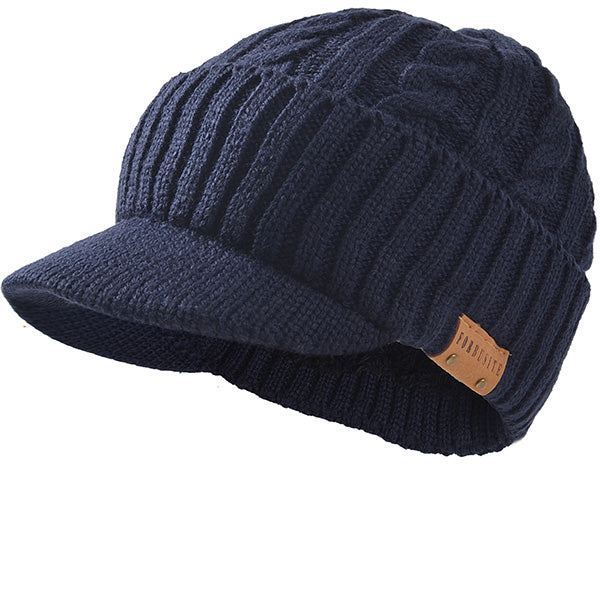 forbusite cable beanie visor hat winter