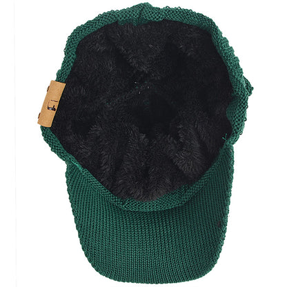 FORBUSITE Men Knit Beanie Visor Hats for Winter