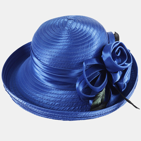 forbusite royal blue church hat women
