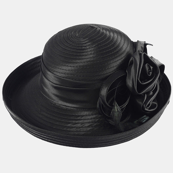 forbusite church hat for women in black
