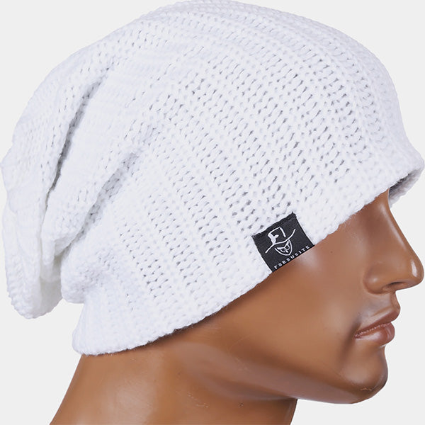 forbusite Knit Hats for men white