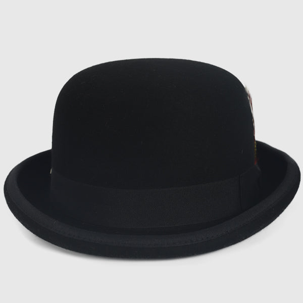 black bowler hat 