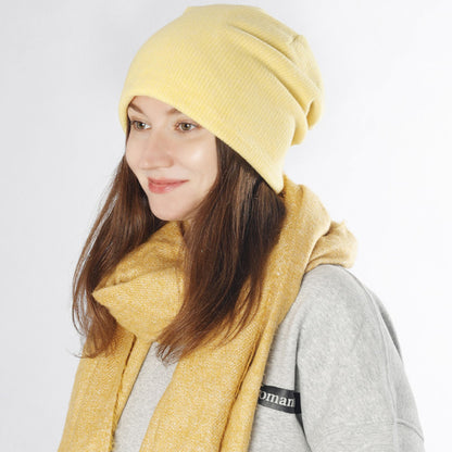 chic women beanie hats yellow