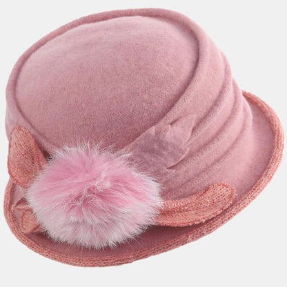  forbusite Women Boiled Wool Bucket Hats 