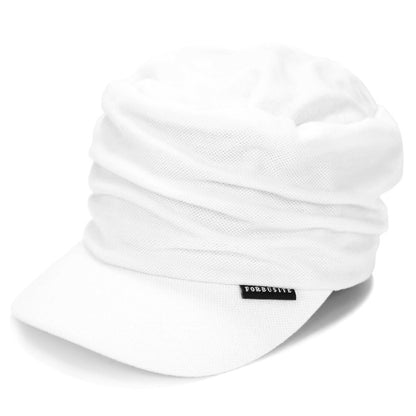 forbusite Women Cabbie Hat White Cap
