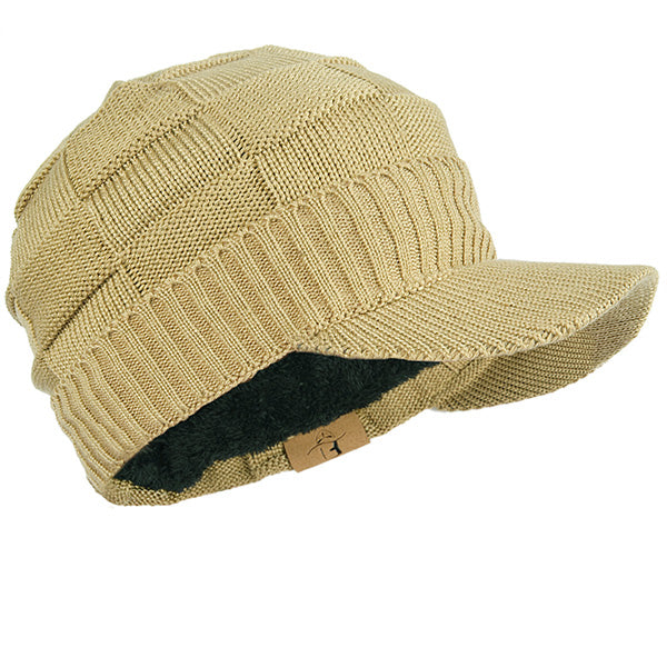 FORBUSITE Knit Beanie Visor Hat 