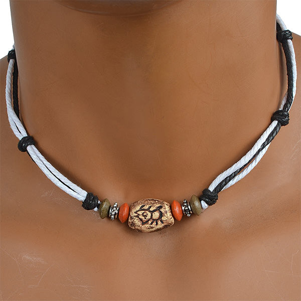 FORBUSITE MEN surfer necklace adjustable