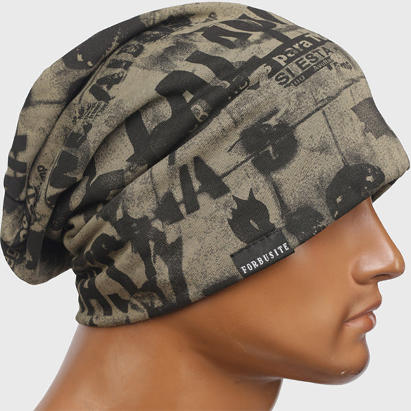 FORBUSITE Scrawl Slouchy Beanie Hat for Men