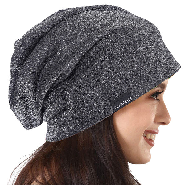 FORBUSITE women Beanie Hat black