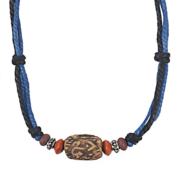 FORBUSITE mens beaded necklaces surfer BLUE