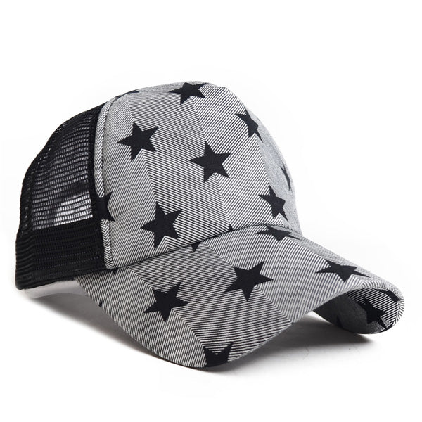FORBUSITE trendy Mesh Trucker Hat with star