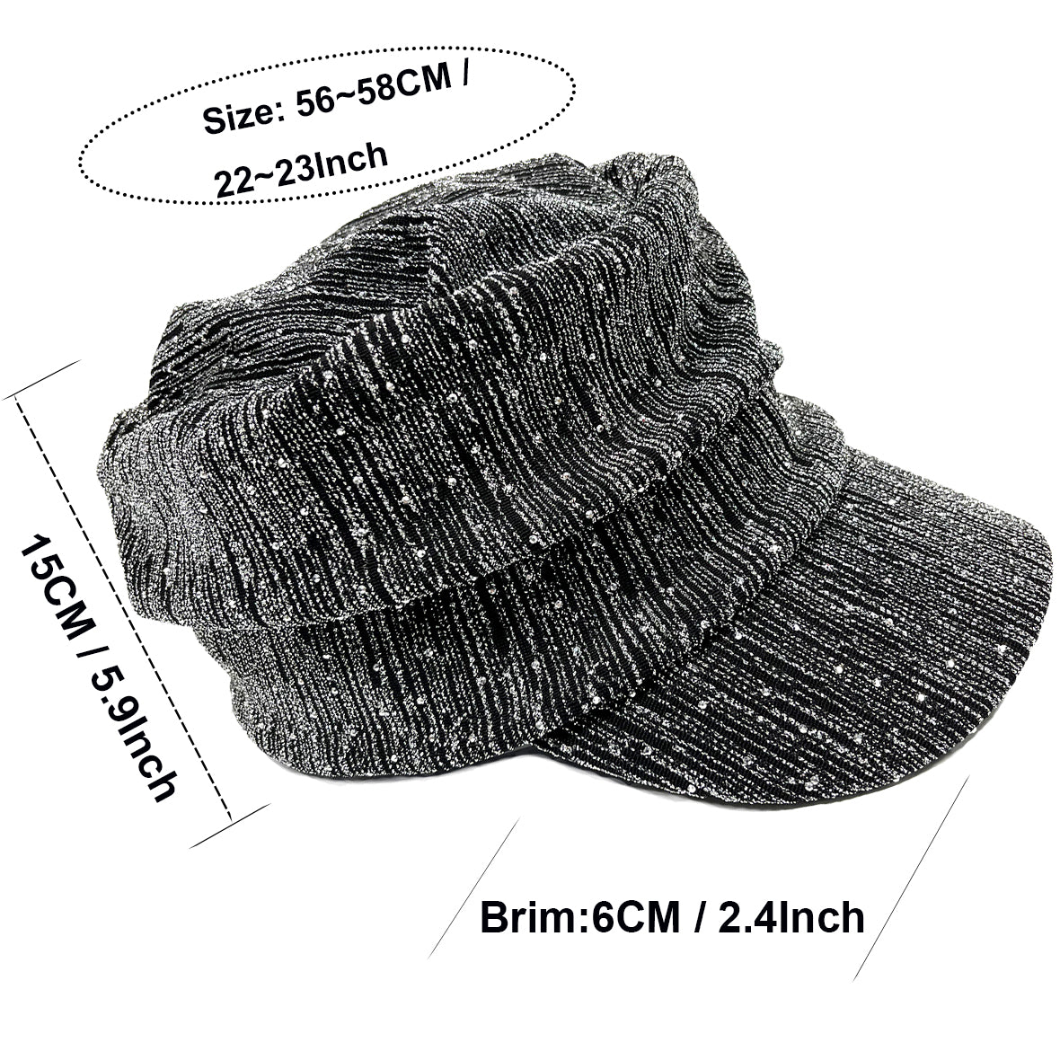Hair loss beanie with visor
