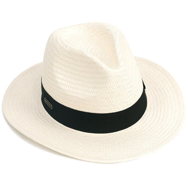 Wide Brim Fedora Panama Straw Hat for Men and Women