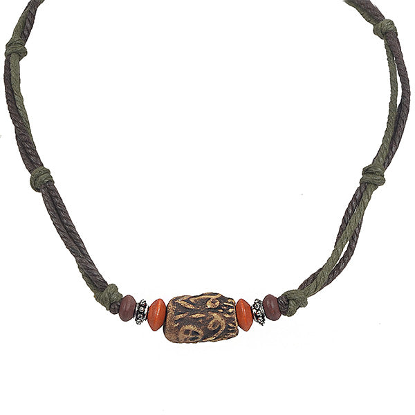 forbusite Men Pendant Hemp Necklace