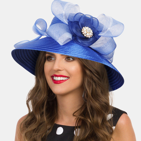 forbusite blue kentucky derby hats for women