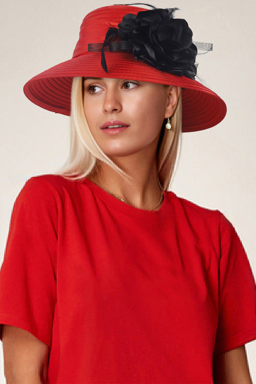 forbusite red derby hat 