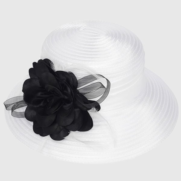 hisshe hats for the derby white with black