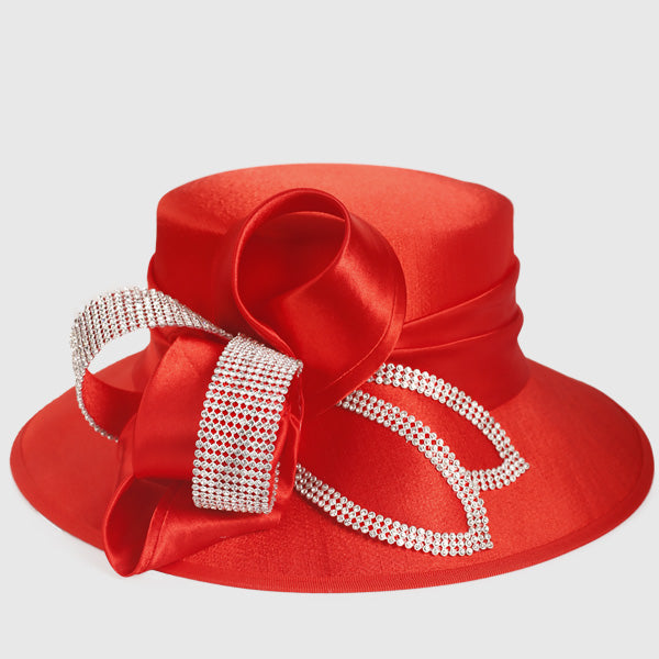 ladies red church hats 