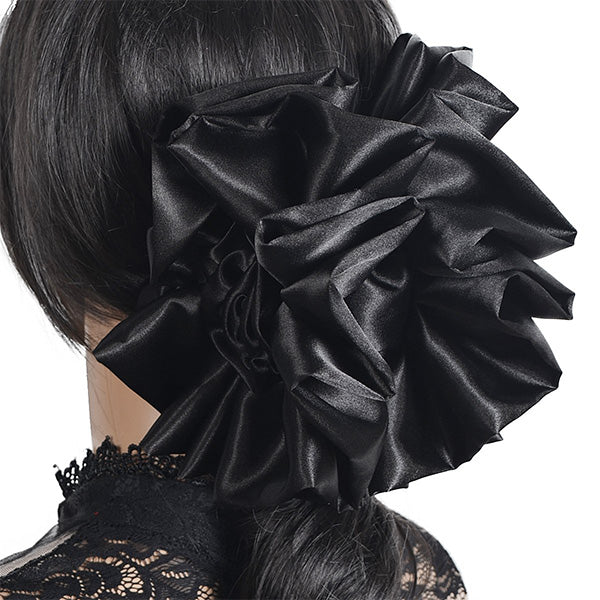 forbusite Satin Fabric Flower Hair Clip 