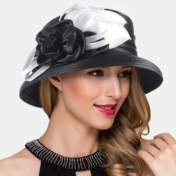 forbusite Satin church hats women