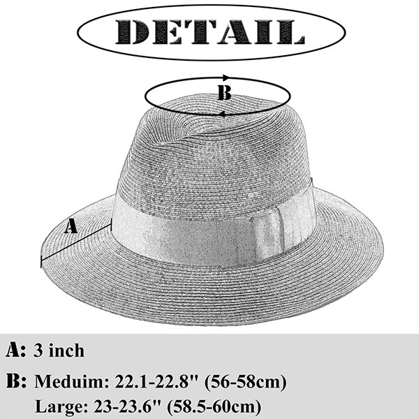 forbusite Straw Fedora Hat