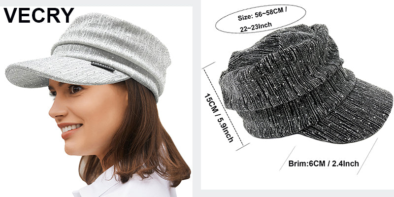 Vintage newsboy hat for hair loss