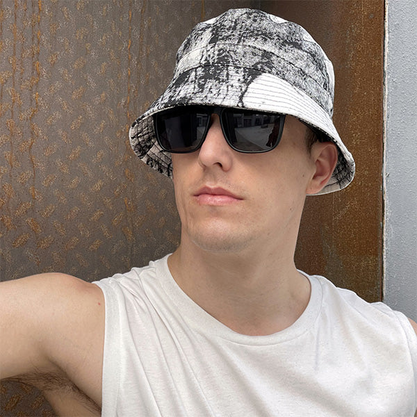 Bucket Hat, Wide Brim Washed Denim Cotton Outdoor Sun Hat