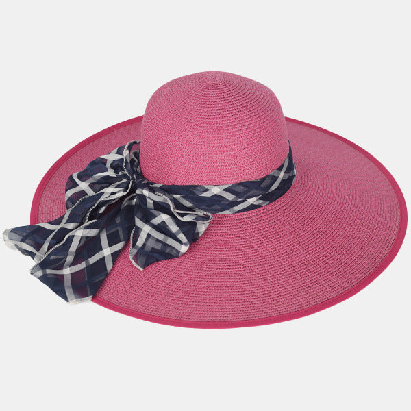  FORBUSITE Women Wide Brim Hat rose