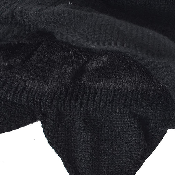 FORBUSITE Winter Beanie with Visor Black