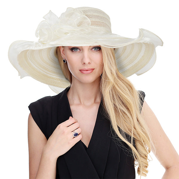 forbusite Womens Kentucky Derby Hats Organza