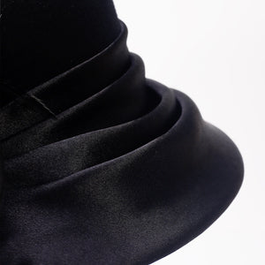 forbusite women black Wool Felt Hats for Winter Elegance