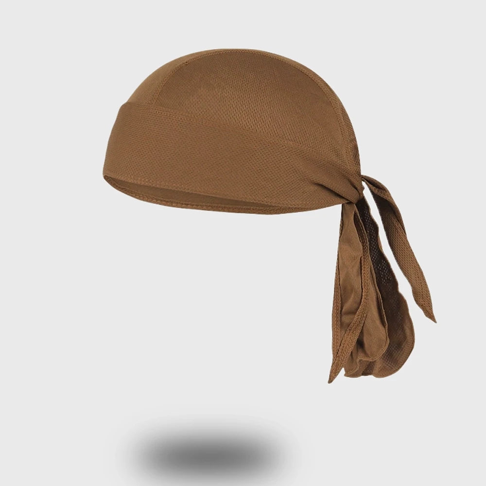 Tan camo lightweight headband for athletic sports and fitness