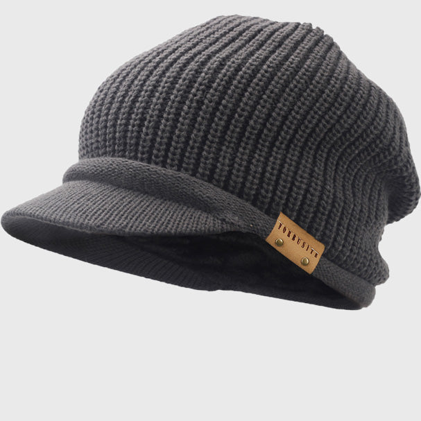 beanie hats with visor 