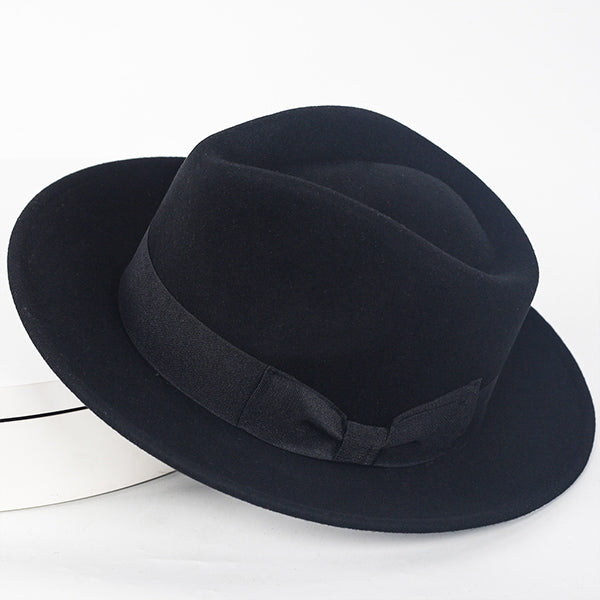 black fadora hat​