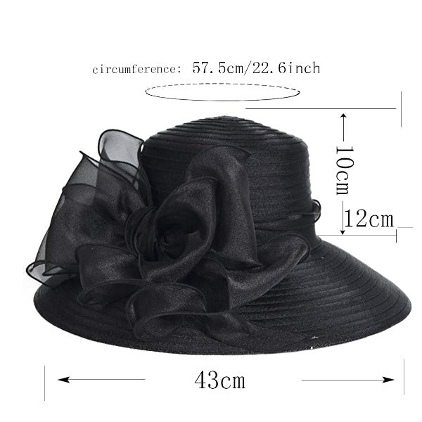 Women Church Dress Wide Brim Hat S062 – forbusitehats Women Church Dress Wide Brim Hat S062 – forbusitehats