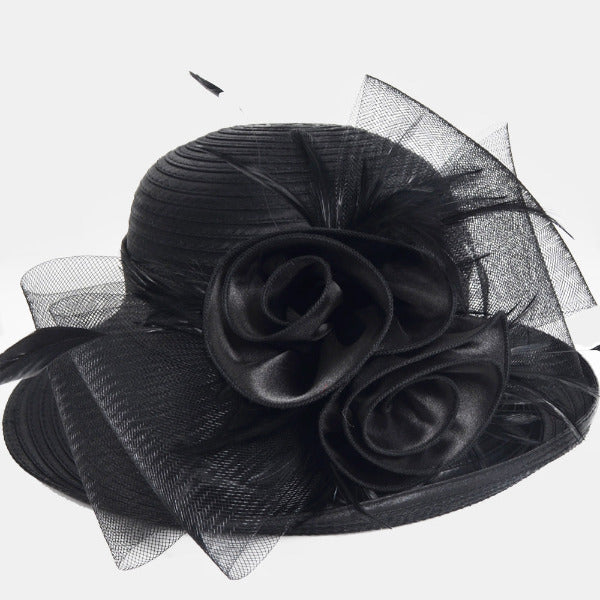 black dress hats for ladies Women Church Kentucky Derby Dress Hats S608
