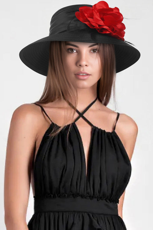 forbusite hats for the derby black with red