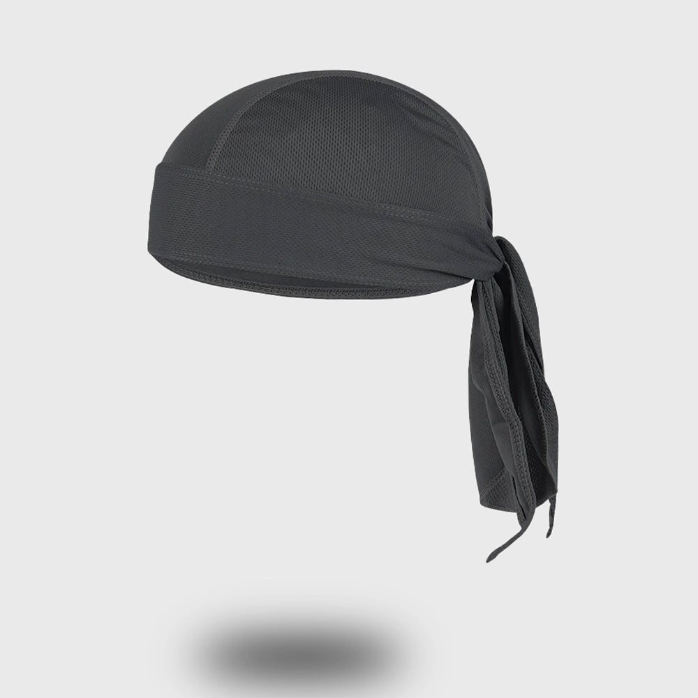 Durable sweat-wicking headband in grey for outdoor activities and workouts