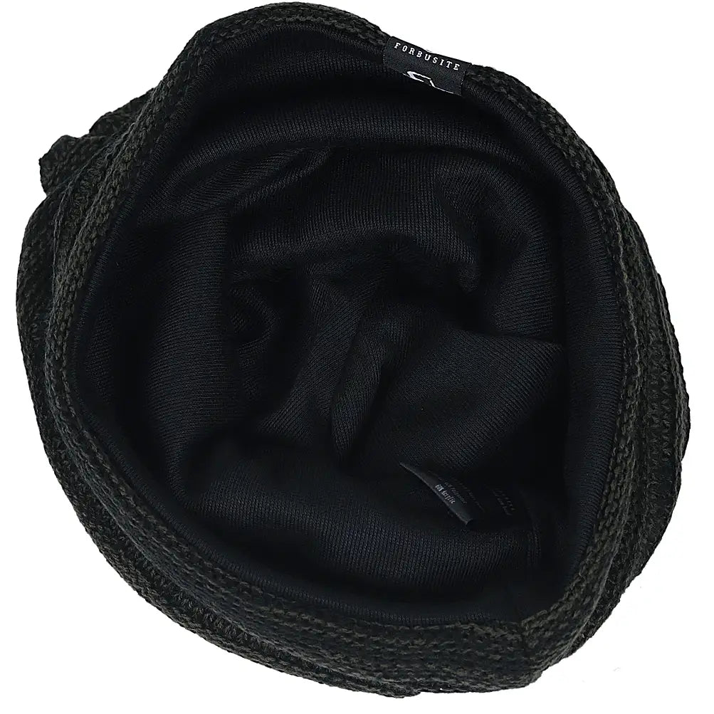 FORBUSITE beanie hat inner lining detail, soft fabric with lightweight construction for comfort