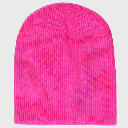 Hot pink knit beanie – Eye-catching and comfortable, perfect for adding a pop of color while staying warm in winter.