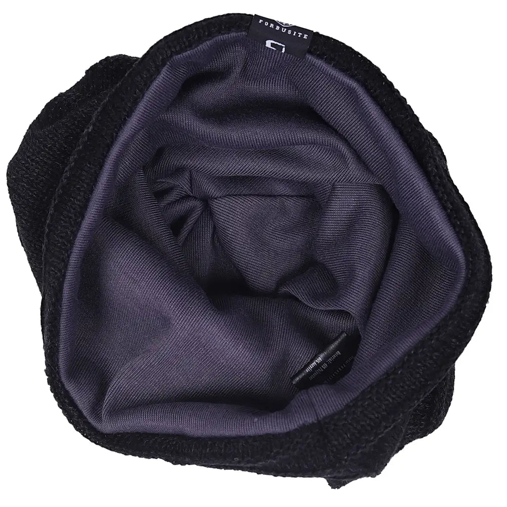 FORBUSITE lightweight beanie hat inner detail showing soft lining and flexible construction, ideal for long wear and daily outfits.