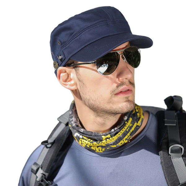forbusite Men Military Style Cadet Hat navy blue