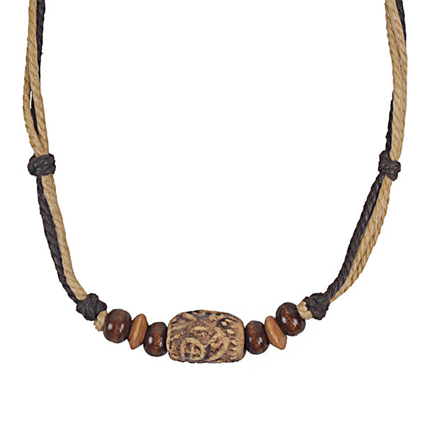 forbusite Men Pendant Hemp Necklace