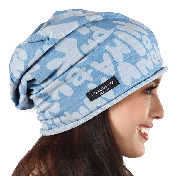 forbusite Slouchy Beanie Hat winter women blue