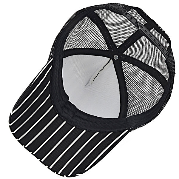 forbusite Striped Mesh Trucker Hat 