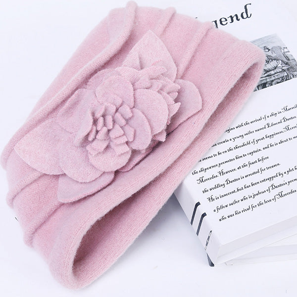 forbusite Wool Vintage Cloche Bucket Hat